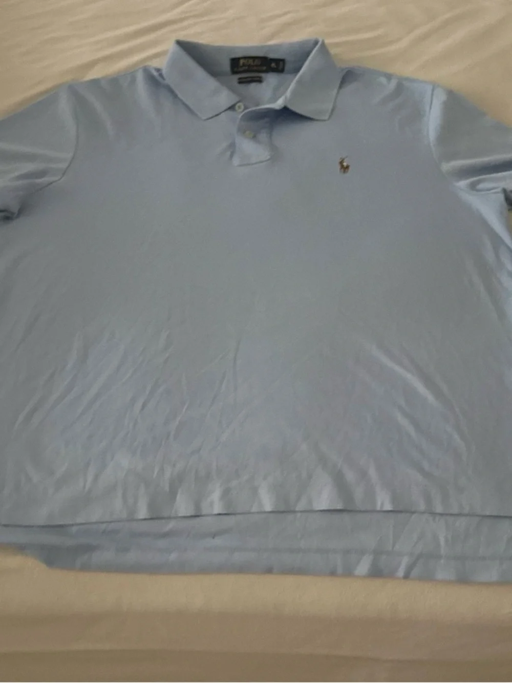 Polo by Ralph Lauren Light Blue Pima Soft Touch Polo